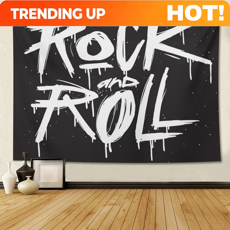 Live Rock - Customize Rock & Roll Tapestry -